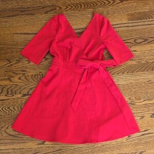 Zara Red Wrap Dress
